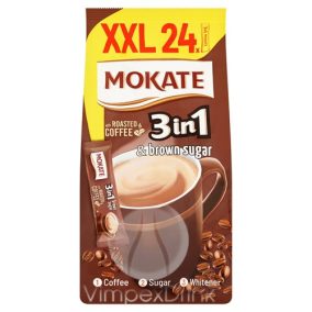 Mokate instant kávé 3in1 XXL Barnacukor 20+4*17g új