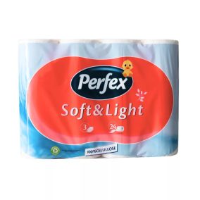 Perfex Soft&Light WC papír - 3 rétegű, 24 tekercs