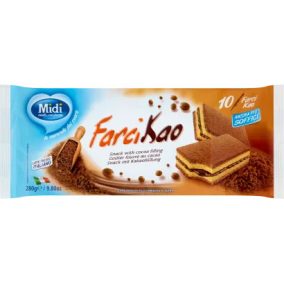 MIDI PISKÓTA SZELET KAKAOS 10x28G